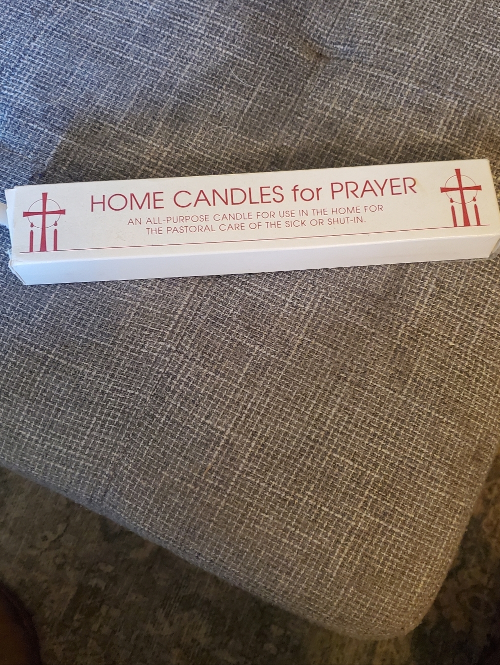 Home Candles for Prayer - White Box with Red Text Blessed Prayer Catholic Religi
